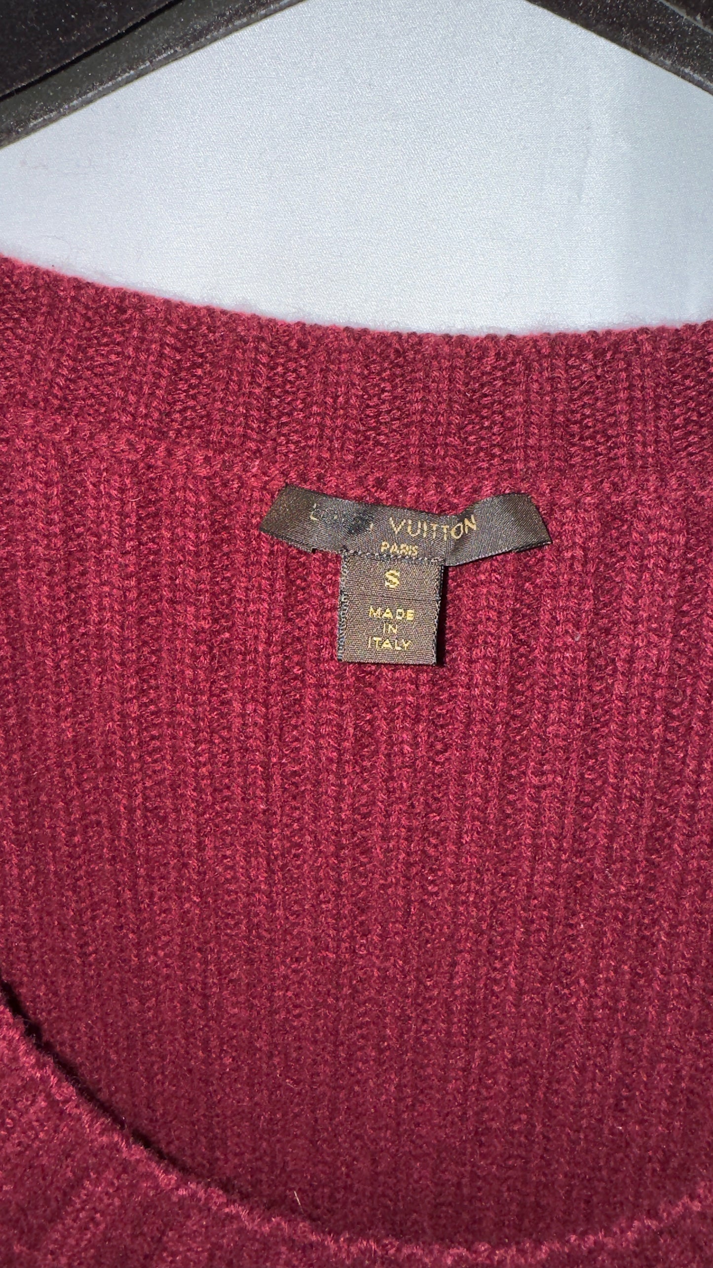 Louis Vuitton Schwarz Rotes Kleid